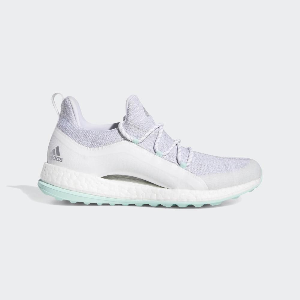 Pantofi Golf Adidas Pureboost Dama Romania - Albi/Gri/Verde Menta BB8013